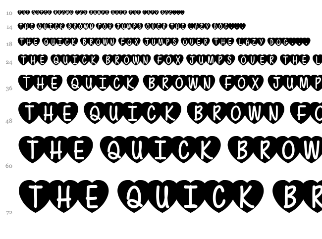 Mf Love Is Awesome font waterfall
